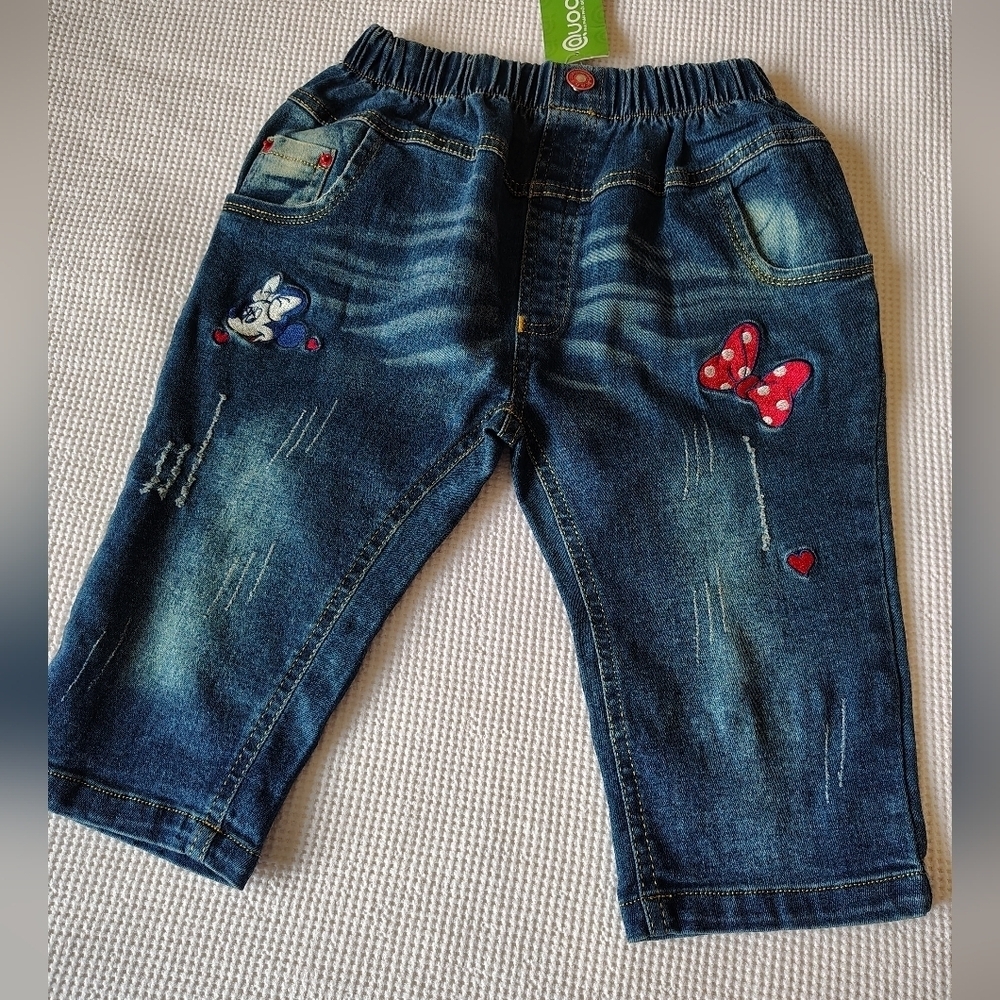 Quan Lung Jean Mickey Blue Size 11